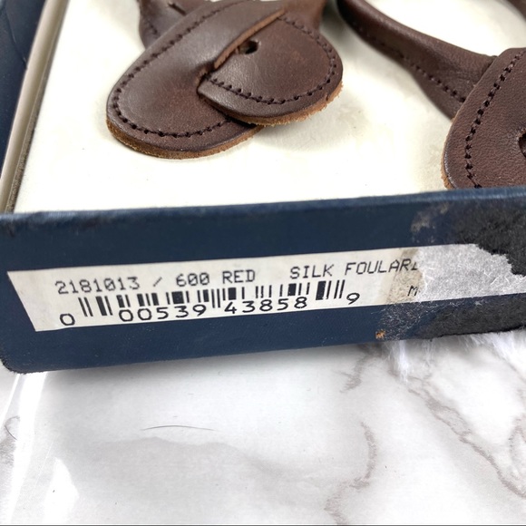 NWT Polo Ralph Lauren Silk & Leather Suspenders - Picture 10 of 10